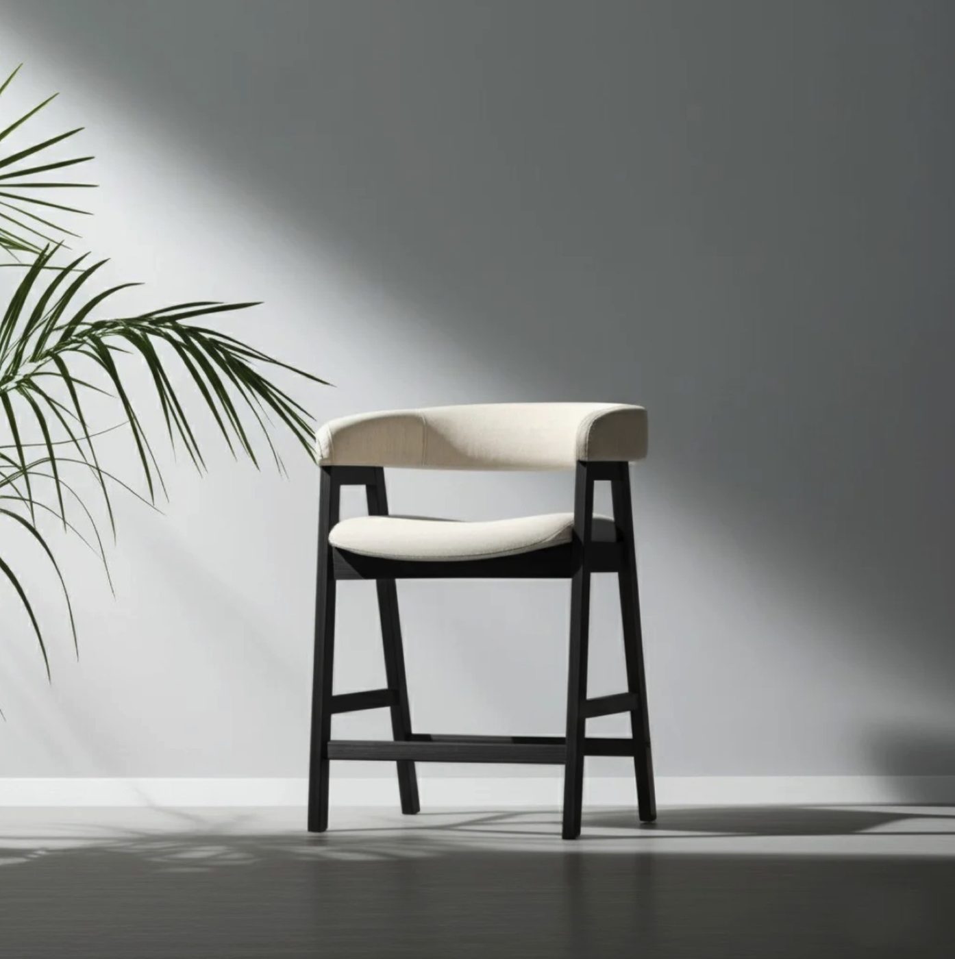 Barrel Back Counter Chairs, Set of Two - Image 2