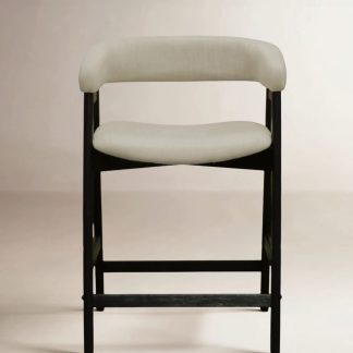Barrel Back Counter Chairs, Set of Two