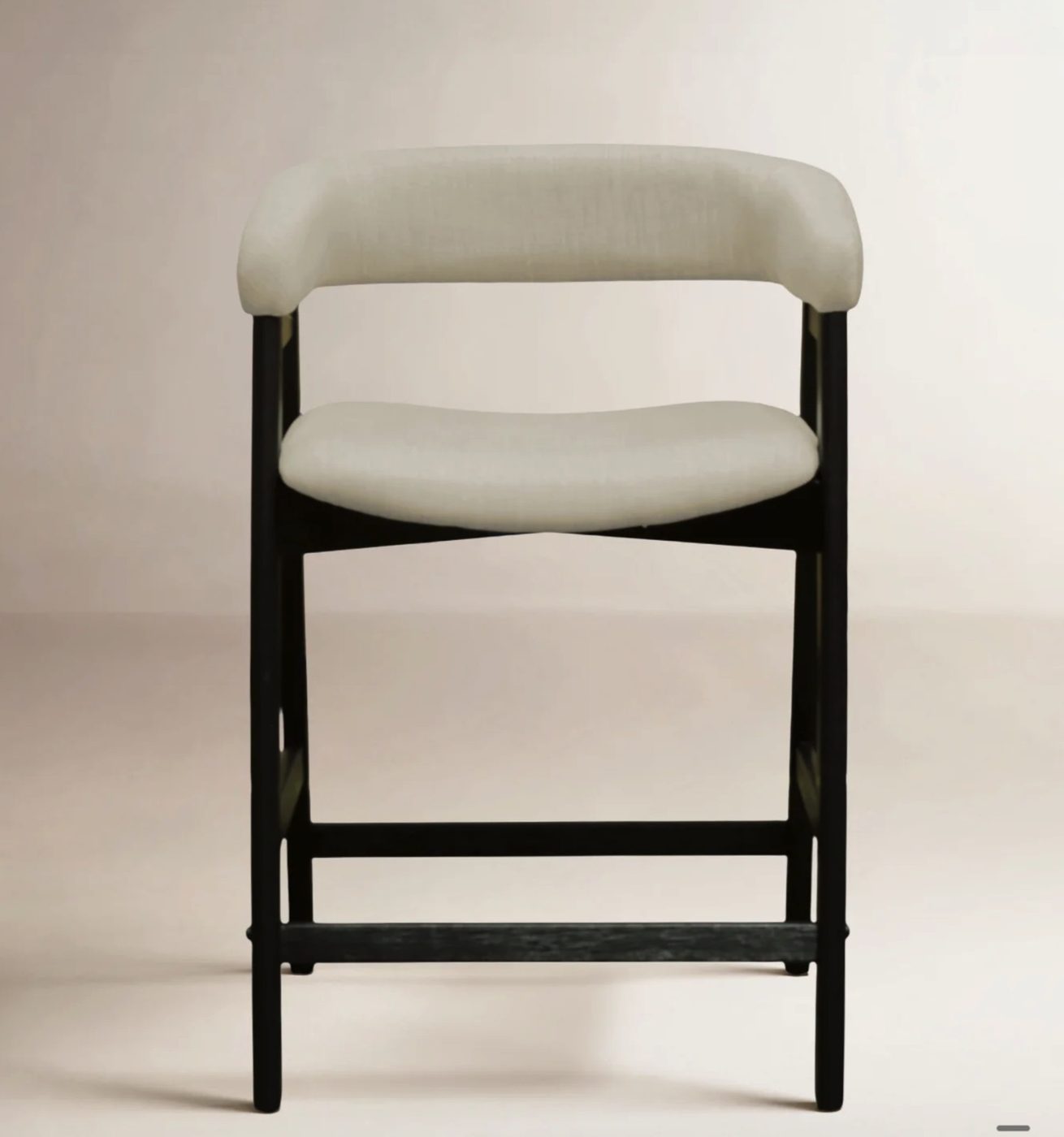 Barrel Back Counter Chairs, Set of Two