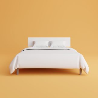 Sommeil Platform Bed, King, White
