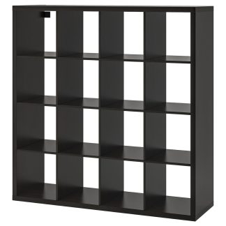Sixteen Cube Shelf Unit, Black Brown
