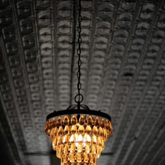 Aria Amber Tiered Chandelier