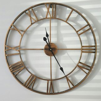 Roman Numeral Skeleton Wall Clock, 30 in