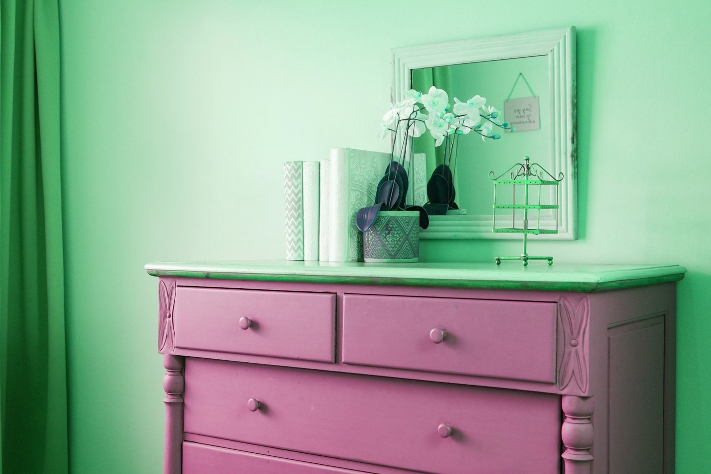 Antique Painted Dresser, c. 1890