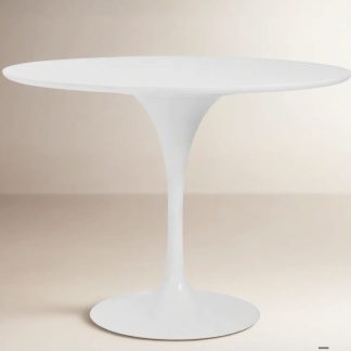 Round Tulip Dining Table, White