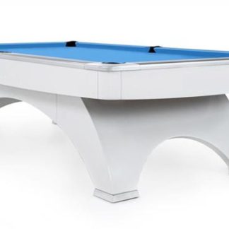 Nine Foot White Pool Table