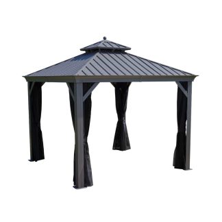 Hardtop Gazebo 10 x 10, Anthracite