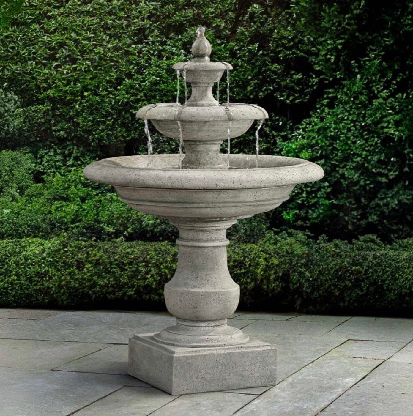 Three Tier Cast Stone Garden Fountain