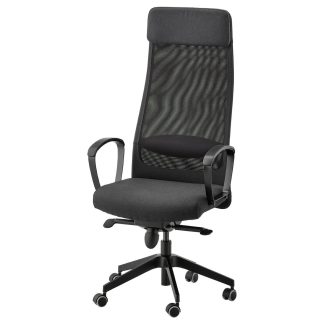 High Back Mesh Office Chair, Dark Grey