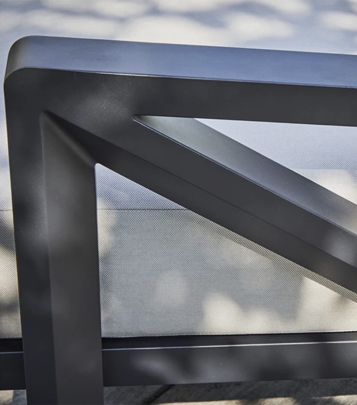 Outdoor Armchair, Black Frame - Image 3