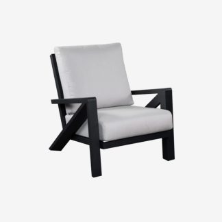 Outdoor Armchair, Black Frame
