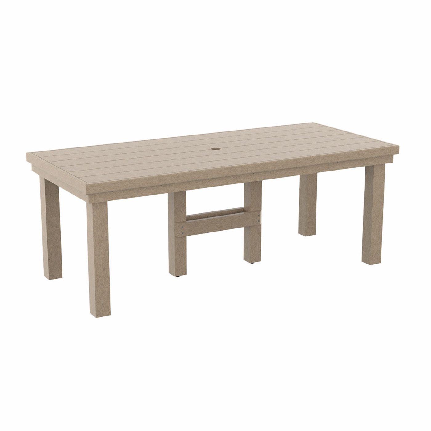 Seven Piece Beige Outdoor Dining Set - Image 2