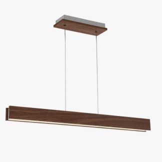 Linear Wood Grain LED Pendant