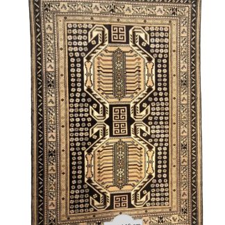 Beige Double Medallion Persian Rug
