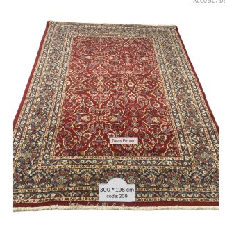 Red Allover Floral Persian Rug