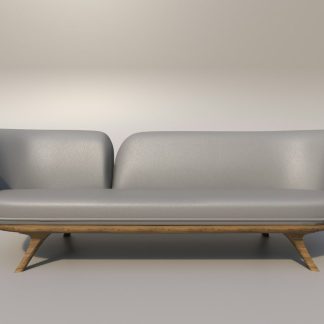 Metro Curved Sofa, Dove Grey