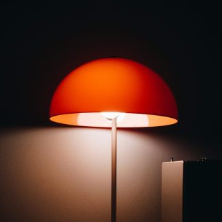Marlow Dome Table Lamp, Orange