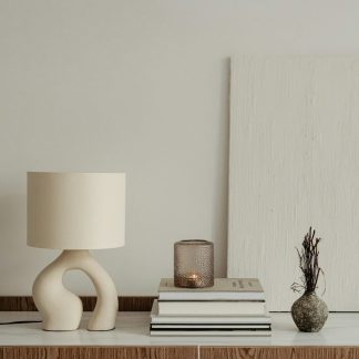 Dune Sculpted Ceramic Table Lamp