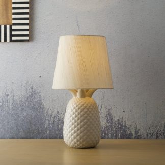 Pearl Pineapple Ceramic Table Lamp