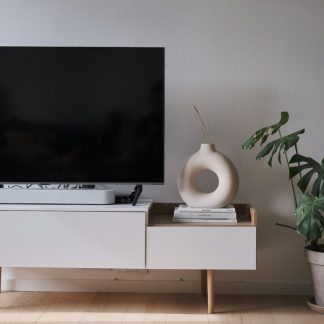 Fjord TV Stand, White